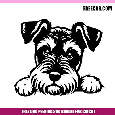 Peeking Dog Svg Free Cricut Silhouette Dog Silhouette Printable, Dog Stencils, Schnauzer Drawing, Dog Types, Border Collie Art, Dog Stencil, Cnc Pattern, Animal Templates, Free Cricut