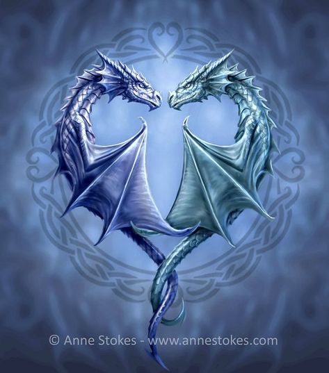 Cool Dragon Pictures, Anne Stokes Dragon, Anne Stokes Art, Celtic Dragon Tattoos, Michael Myers Art, Dragon Tattoo Art, Anne Stokes, Dragon Heart, Animal Spirit Guides