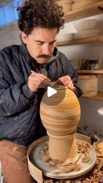 brett wulc on Instagram: "i like trimming these marbled pieces more than throwing them! getting through that first layer of foggy clay really reveals a lovely surface. 🌬️ #pottery #ceramics #clay #craft #satisfying" Marble Clay, Marbled Clay, Clay Craft, Ceramic Techniques, Pottery Ceramics, Class Ideas, Marble, Ceramics, Instagram