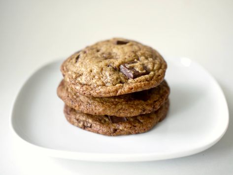 Claire Saffitz Chocolate Chip Cookies — FoodTokTV Chocolate Chip Cookie Recipe Chewy, Ultimate Chocolate Chip Cookies Recipe, Dessert Person, Claire Saffitz, Ultimate Chocolate Chip Cookie, Brown Butter Chocolate Chip Cookies, Ice Cream Scooper, Chocolate Chip Cookie Recipe, Browned Butter