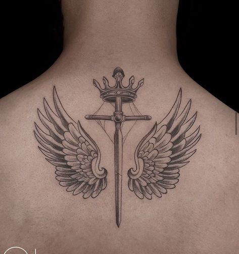 Wing Tattoo Ideas, Angle Wing Tattoos, Wing Tattoos, Tattoo Man, Wing Tattoo Designs, Circle Tattoo, Tattoo Prices, Wing Tattoo, Back Tattoos For Guys