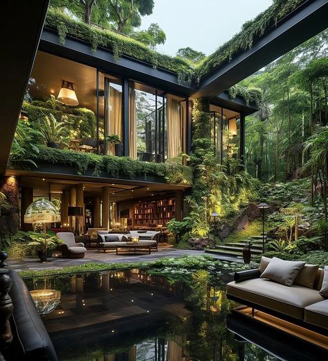 Kristin Konefal, Tropical House Interior Design, Houses In Mexico, Aesthetic Interior Design, Jungle House, Casa Vintage, Tropical House, Dream House Rooms, Fantasy House