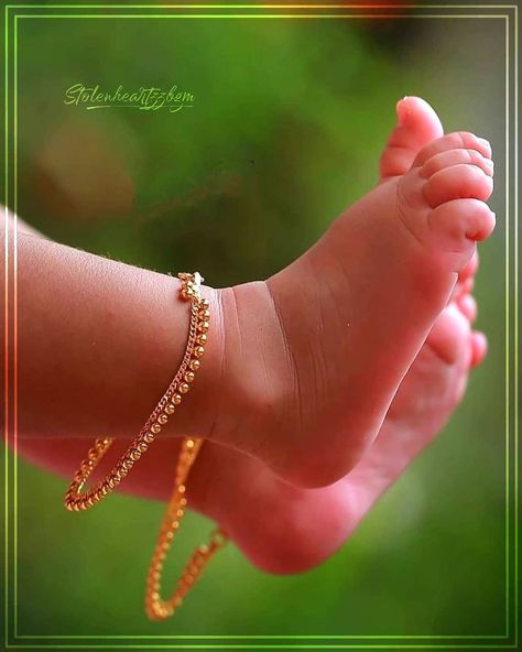 Kolusu Designs, Baby Momma Quotes, Baby Jewelry Gold, Kids Gold Jewelry, Jewelry Knowledge, Baby Ganesha, Baby Bangles, Anklet Designs