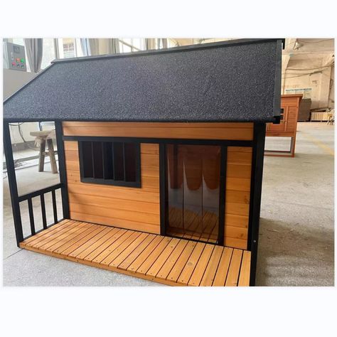 Shipping Container Dog House, Dog House Colors Ideas, Cute Dog Houses Outdoor, Heated Dog House Outdoor, Dog Homes Outdoor, Dogs House Ideas Outdoor, Xxl Dog House, Diy Dog House Outdoor, Dog Houses Outdoor