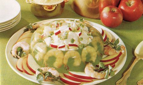 Making, and Eating, the 1950s’ Most Nauseating Jell-O Soaked Recipes | Collectors Weekly. Interesting article! Jello Mold Recipes, 1950s Food, Gelatin Molds, Lemon Jello, Jello Mold, Jello Salad, Jello Molds, Jello Recipes, Vintage Cooking