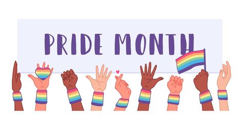 Social LGBT poster, banner. Pride month. Vector Pride Month Poster, Lgbt Poster, Pride Banner, Linkedin Banner, Poster Banner, Pride Month, Vector Art, Vector Free, The Social