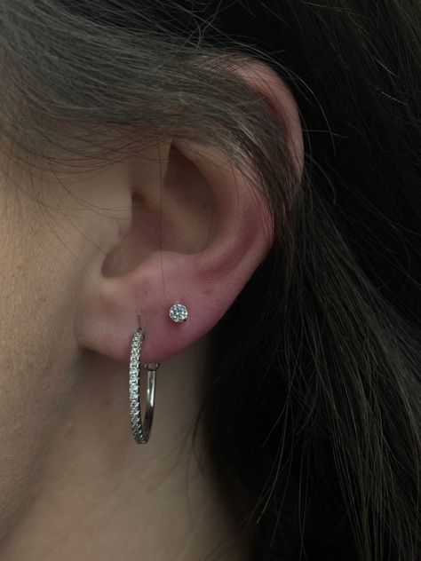 pierced at Zink Studios Canterbury Top Lobe Piercing, Upper Lobe Piercing Earrings, Haut Lobe Piercing, Upper And Lower Lobe Piercing, Transverse Lobe Piercing Earrings, Earlobe Piercings, Lobe Piercing, Canterbury, Cute Jewelry