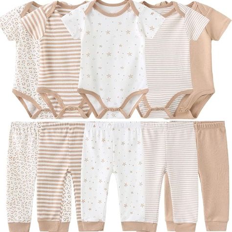 Amazon.com: Kiddiezoom Baby Layette Set Baby Boys' 10-Piece Bodysuits Pants Set Toddler Girl Boy Unisex Baby Gift Sets…: Clothing, Shoes & Jewelry Baby Layette Set, Unisex Baby Gifts, Baby Layette, Newborn Onesies, Layette Set, Baby Pants, Baby Shorts, Casual Hat, Baby Outfits