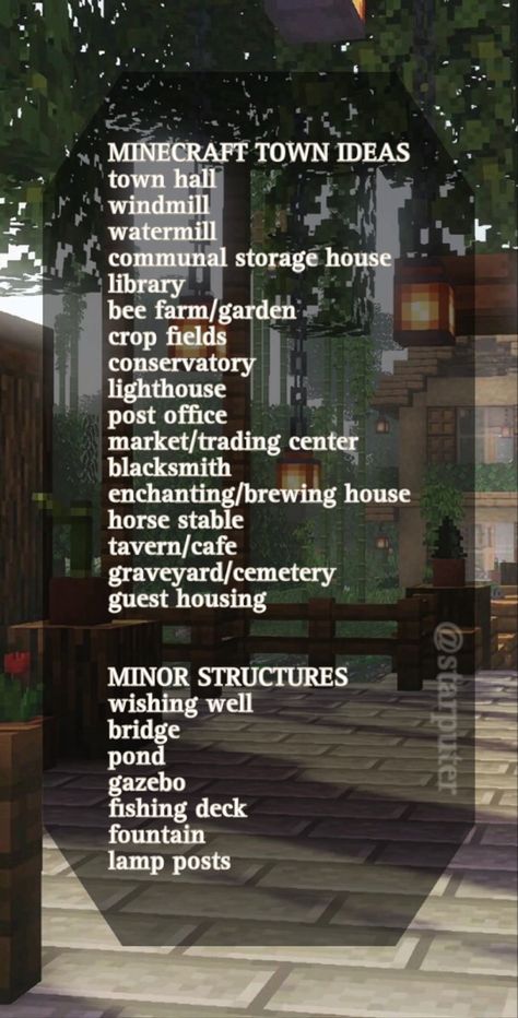 Things To Add To Your Minecraft World, Minecraft Town Ideas, Minecraft Storage, Minecraft Town, Minecraft Kingdom, Minecraft Houses Blueprints, Hardware And Software, Minecraft Farm, Town Ideas