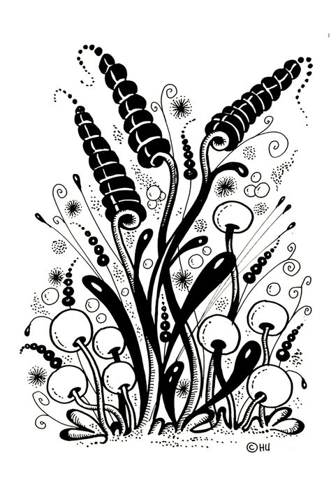 Easy zentangle art for beginners step by step #zentangle #zentangleart #zentanglepatterns #zenart #doodling #lineart #pattern #design #tangle #floralpattern #doodles #doodling Tangle Doodle Step By Step, Ink Doodles Simple, Halloween Zentangle Patterns, Zentangle Plants, Zentangle Flower Doodles, Zentangle Flowers Step By Step, Zen Doodle Patterns Tangle Art, Tangle Patterns Step By Step, Zentangle Art Flowers