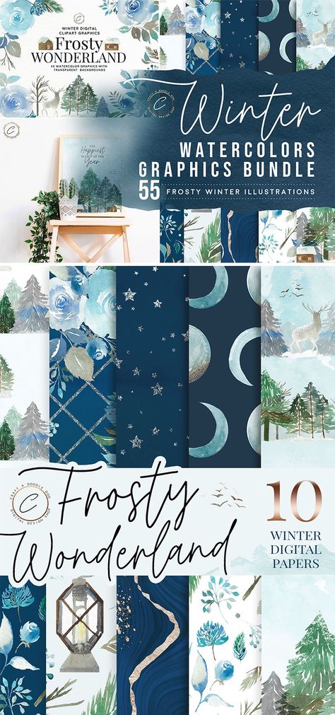 Free Winter Digital Paper Pack by Craft A Doodle Doo, Winter Wonderland scrapbooking paper set, blue watercolor patterns and backgrounds, watercolor texture pack, floral watercolor clipart, winter watercolor clipart set Digital Paper Free Download, Digital Design Graphics, Digital Paper Freebie, Free Scrapbook Paper, Free Digital Scrapbooking Paper, Digital Paper Free, Holiday Scrapbook, Winter Watercolor, Design Library