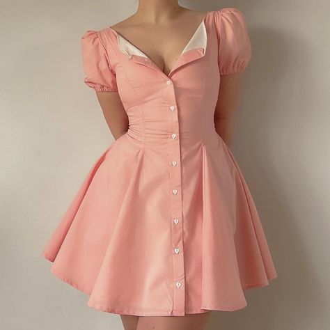 Short A Line Dress, Cute Short Dresses, Summer Activity, Fashion Top Outfits, Today Is The Day, Giveaway Time, Vintage Inspired Dresses, Vestidos Vintage, Kpop Fashion Outfits