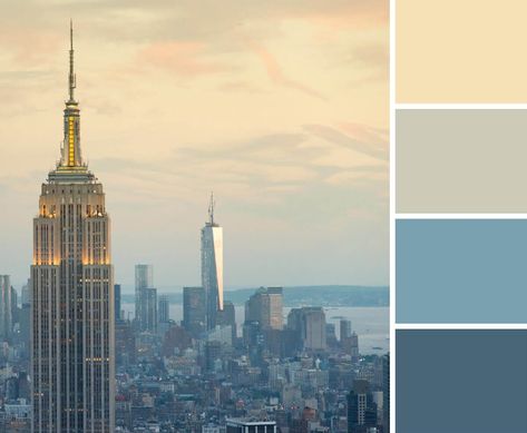 City Color Palette, Make A Color Palette, Colour Pallettes, Vintage Colour Palette, Ny Hotel, Create Color Palette, Branding Tools, Create A Brand, Pallet Painting