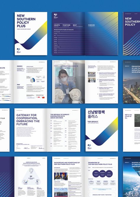 New Southern Policy Plus Identity on Behance Company Brochure Design, Brochure Design Layouts, Corporate Brochure Cover, Proposal Design, Company Brochure, Brochure Design Inspiration, Booklet Design, Brochure Layout, Brochure Cover