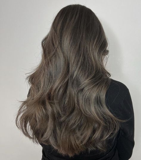 Ash Brown Wavy Hair, Rich Ashy Brown Hair, Dark Brown Ash Hair, Ash Medium Brown Hair, Bronze Brown Hair Color, Deep Ash Brown Hair, Dark Ashy Brown Hair, Ashy Dark Brown Hair Balayage, Brown Hair Levels