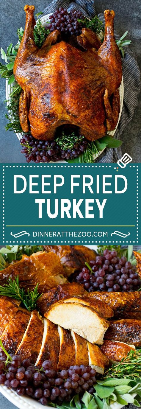 Deep Fried Turkey Recipe | Thanksgiving Turkey #turkey #thanksgiving #dinner #christmas #dinneratthezoo Turkey Recipe Thanksgiving, Deep Fried Turkey Recipes, Fried Turkey Recipes, Deep Fried Turkey, Recipe Thanksgiving, Fried Turkey, Thanksgiving Dinner Recipes, Dinner Christmas, Thanksgiving 2020