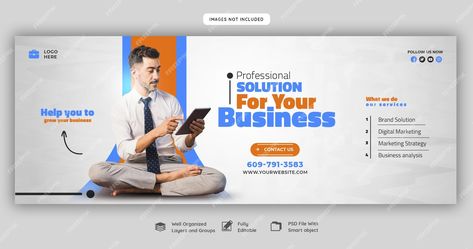 Premium PSD | Digital marketing agency and corporate facebook cover template Digital Marketing Cover Photo, Cover Facebook Design, Digital Marketing Banner, Logo Background Png, Creative Facebook Cover, Linkedin Cover Photo, Twitter Cover Photo, Cover Photo Design, Cover Photos Facebook