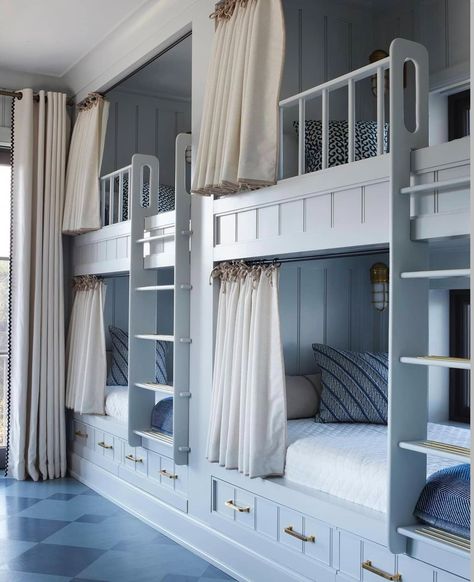 Bedroom Nooks, Bunk Bed Room Ideas, Unique Kids Bedrooms, Kids Bedroom Makeover, Bedroom Makeover Ideas, Custom Bunk Beds, Next Bedroom, Bedroom Nook, Bunk Beds Built In