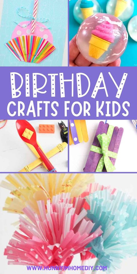 Have a blast at your next birthday party with these cute crafts for kids! Each of these fun art projects are perfect for keeping the kids entertained at any celebration. From cute popsicle stick projects to fun LEGO activities, you'll find tons of inspiration for creating crafts at your kid's birthday. Birthday Craft Activities, Turning 8 Birthday Ideas, Birthday Arts And Crafts For Kids, Easy Craft Activities For Kids, Birthday Toddler Crafts, Easy Birthday Crafts For Kids, Birthday Crafts For Kids To Make, Crafting Birthday Party Ideas, Two Year Old Birthday Activities