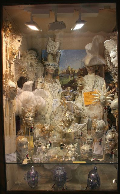 Venetian Mask Shop, Venice, Italy. Benjamin Shine, 5th Avenue New York, Venetian Wedding, Venice Carnival Costumes, Venice Mask, Decoration Vitrine, Carnival Of Venice, Venice Carnival, Venetian Masks