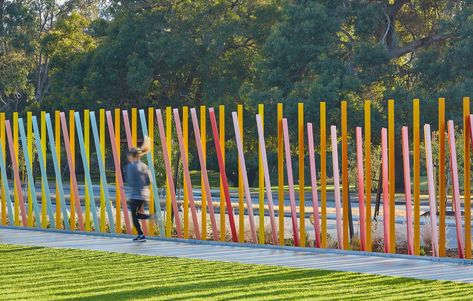 A sculptural public art commission that is also functional as a safety barrier or fence. — Forlano Design -Award winning public art and design practice Children Running, Creating A Portfolio, Safety Barriers, Hospital Staff, Creating Artwork, Monthly Themes, Design Practice, Sense Of Place, Global Art