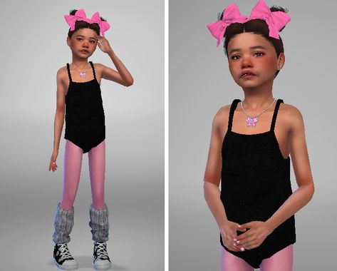 🩰 Ballet Version.3 [Anna&Bibi] | Anna & Bibi on Patreon Toddler Ballet, Sims 4 Blog, Mesh Clothing, Sims 4 Children, Ballet Kids, Ballet Clothes, Little Ballerina, Ballet Dress, Sims 4 Cc Finds