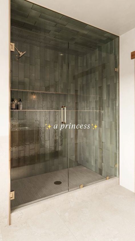 Shop 24x48 Bathroom Tile | Claim Your $1 Tile Sample Dark Brown Shower Tile, Standing Shower Tile Ideas, Bathtub Shower Combo Tile, Luxury Shower Tile, Shower Tile Floor Ideas, Dark Grey Shower Tile, Full Tile Bathroom, Bathroom Tile Walls, Shower With No Door