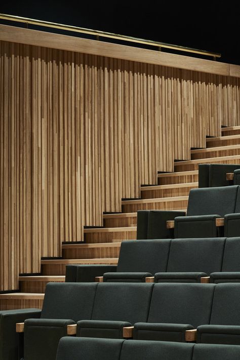 Auditorium Architecture, Studio Ko, Theatre Hall, Auditorium Design, Theater Architecture, Yves St Laurent, Lecture Theatre, Theatre Interior, Cinema Design