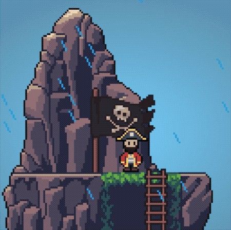 Pirate Ship Pixel Art, Indie Game Pixel Art, Pirate Pixel Art, Pirate Rpg, Pirate Games, Pixel Art Tutorial, Open World, Art Things, Make Friends