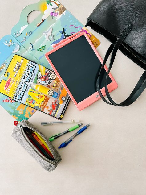 What I Keep in My Church Bag - Everyday Reading Church Bag For Kids, Quiet Bags, Kids Travel Activities, Christian Activities, Activity Bags, Magnetic Paper, My Church, Quiet Activities, Church Activities