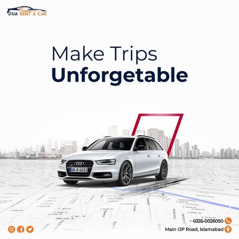 We are making your trip comfortable. 𝐂𝐚𝐥𝐥 𝐮𝐬 𝐚𝐧𝐝 𝐛𝐨𝐨𝐤 𝐲𝐨𝐮𝐫 𝐜𝐚𝐫 𝐧𝐨𝐰. Contact now for booking 0335-0026050 . . . . . #Carrental #Travel #Vacation #Carhire #Luxury #Cars #Pakistan #Toyota #Honda #Islamabad #Luxurycars #Rentacar #Kia #Tourism #Landcruiser #BMW #Mercedes #Audi #Auto #Car #Rental Rental Car Hacks, Logistics Design, Car Ui, Car Advertising Design, Wedding Car Hire, Ads Creative Advertising Ideas, Luxury Car Rental, Ad Car, Creative Advertising Design