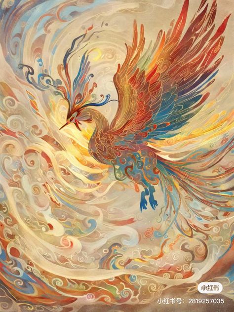 Tet Illustration, Phoenix Illustration, Phoenix And Dragon, Galaxy Photos, Chinoiserie Art, Beautiful Scenery Photography, Ancient Paintings, Lion King Simba, Dragon Illustration