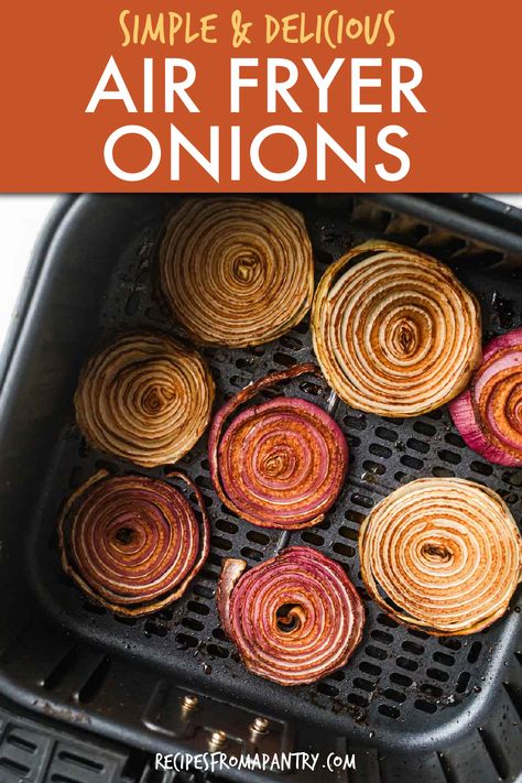 Onions In Air Fryer, Air Fryer Onions, Sandwiches Grilled, Fried Onions Recipe, Airfryer Recept, Baked Onions, Dehydrated Onions, Roasted Onions, Air Fryer Oven Recipes