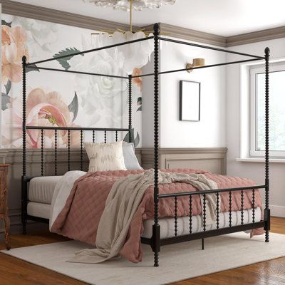 Low Profile Canopy Bed, Full Canopy Bed, Twin Canopy Bed, Queen Canopy Bed, Metal Canopy Bed, Canopy Bed Frame, Jenny Lind, Modern Bed Frame, Black Bedroom Furniture