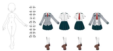 Mha Drawing Base Male, Mha Full Body Base, Bnha Pose Reference, Mha Oc Base Female Uniform, Mha Uniform Drawing Base, Mha Uniform Drawing, Mha Oc Base Female Pose, My Hero Academia Oc Base, Mha Base Pose