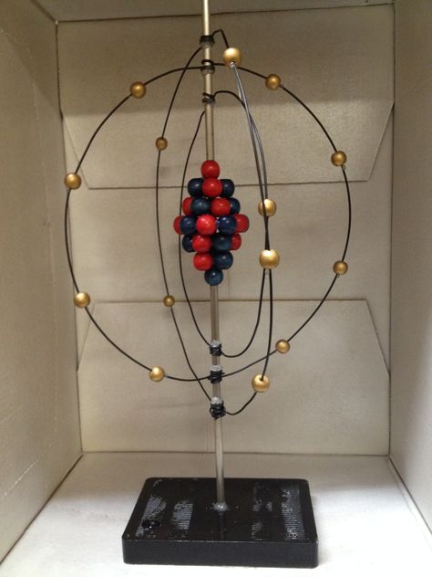 Hanging Bohr Model Bohr Model Project, Bohr Model Project Ideas, Physics Models Projects, Bohr Atomic Model, Atomic Structure Model, Atom Model Project, Atom Project, Atomic Model, Chemistry Project