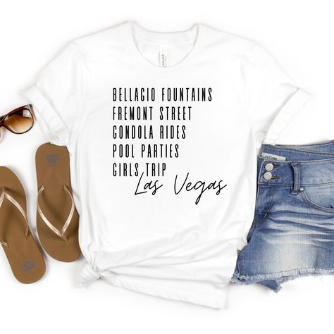 Excited to share this item from my #etsy shop: Las Vegas girls trip shirt | Las Vegas favorites list | Fremont street | fountains | pool parties | group vacation shirt | Vegas trip Las Vegas Shirt Ideas, Vegas Girls Trip Shirts, Vegas Shirts Ideas, Group Vacation Shirts, Las Vegas Girls, Vegas Girls Trip, Girls Trip Shirts, Vegas Trip, Las Vegas Trip