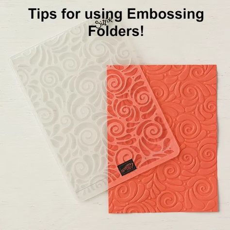 Embossing Techniques, Card Making Tips, Scrapbooking Techniques, Embossed Cards, Love Stamps, Card Making Tutorials, Stamping Techniques, Card Making Techniques, Embossing Folders