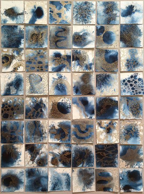 Indigo Painting, Emily Watson, Love Fest, Daily Exercise, Collage Art Mixed Media, Encaustic Art, Working People, Arte Inspo, A Level Art