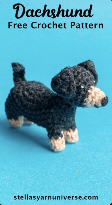 Crocheted Stuffies, Dachshund Crochet, Dog Patterns, Dachshund Pattern, Dog Crochet, Crochet Dog Patterns, Animal Crochet, Crochet Animals Free Patterns, Crochet Amigurumi Free Patterns