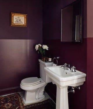 Maximalist House, Hamptons Farmhouse, Farrow & Ball, Greek Revival Home, Basement Garage, Pink Rooms, Purple Bathrooms, Maximalist Home, Build House