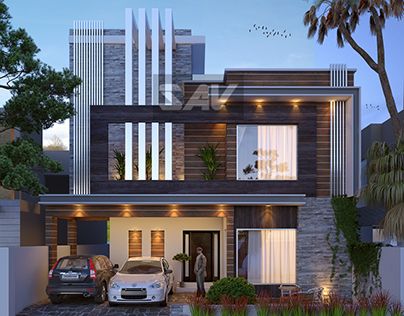 Check out new work on my @Behance portfolio: "Small modern house in Lahore Pakistan" http://be.net/gallery/60543871/Small-modern-house-in-Lahore-Pakistan 3 Storey House Design, Commercial Design Exterior, Small House Elevation, Small House Front Design, Small House Design Exterior, Small House Elevation Design, Small Modern Home, New Architecture, Kerala House Design