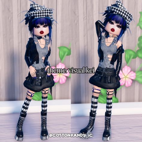 dress to impress theme visual kei outfit inspo no vip Visual Kei Outfit Dress To Impress, Dress To Impress Inspo No Vip, Visual Kei Dress To Impress, Visual Kei Outfits, Dti Outfits, Cute Fits, Visual Kei, I Dress, Dress To Impress