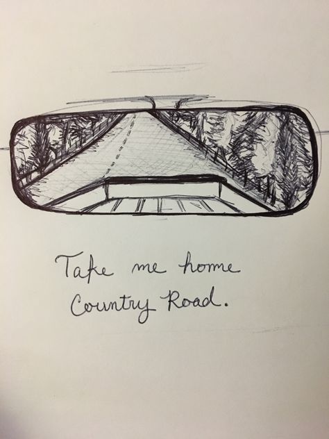 #country #roadtrip #road #trees #emptyroad #sketchbook #sketching #sketches #artdrawings #art #artist #artideas #artwork #artistsofinstagram #backroad Adventure Sketches Simple, Things To Draw In The Car, Country Things To Draw Easy, Road Sketch Drawing, Easy Western Sketches, Western Art Sketches, Simple Western Doodles, Easy Country Drawings Ideas, Easy Western Drawings For Beginners