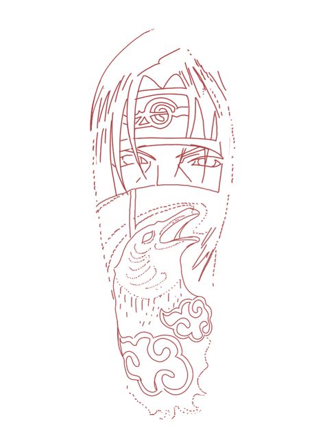 Akatsuki Tattoo Sleeve, Akatsuki Tattoo Design, Akatsuki Tattoo Ideas, Anime Forearm Tattoo, Akatsuki Tattoo, Maori Tattoo Arm, Ancient Art Tattoo, Half Sleeve Tattoos Drawings, Dragon Ball Tattoo