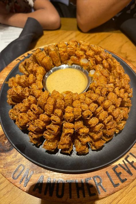 bloomin onion from outback steakhouse #foodie #foodphotography #foodcravings #yummy #bloominonion #outbacksteakhouse I Like Cheese, Bloomin Onion, Restaurant Aesthetic, Minute Rice, Outback Steakhouse, Food Babe, Yummy Comfort Food, Food Cravings, Aesthetic Food