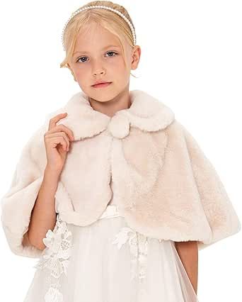 Girls Dress Coats, Mantel Cape, Princess Cape, Long Mesh Dress, Faux Fur Bolero, Fur Bolero, Floral Shawl, Bolero Shrug, Kids Scarf