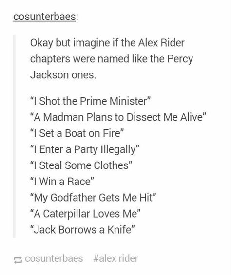 Alex Rider Fanart, Peculiar Children Book, Alex Rider, Artemis Fowl, Bookish Stuff, Book Fanart, Dark Sense Of Humor, Peculiar Children, The Best Series Ever