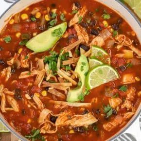 Chicken Tortilla Soup - Spend With Pennies Rotisserie Chicken Recipes Leftover, Healthy Chicken Tacos, Fresh Corn Salad, Chicken Tortillas Soups Recipe, Tortilla Soup Recipe, Chicken Taco Soup, Leftover Rotisserie Chicken, Chicken Enchilada Soup, Spend With Pennies