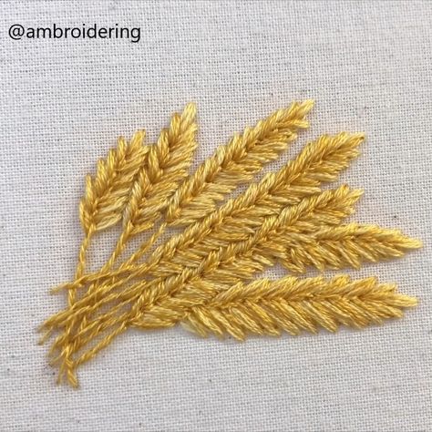 I don’t know why but I really enjoy stitching wheat 🤷‍♀️🌾🌾 ⠀⠀⠀⠀⠀⠀⠀⠀⠀ Please read my FAQ story highlight if you’ve got any questions 💛… Embroidery Video, Punch Needle, Embroidery Art, Beaded Embroidery, Wheat, Hand Embroidery, Stitching, Embroidery, Beads